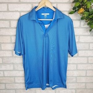 GREG NORMAN Golf Polo Play Dry Shirt Blue Size M